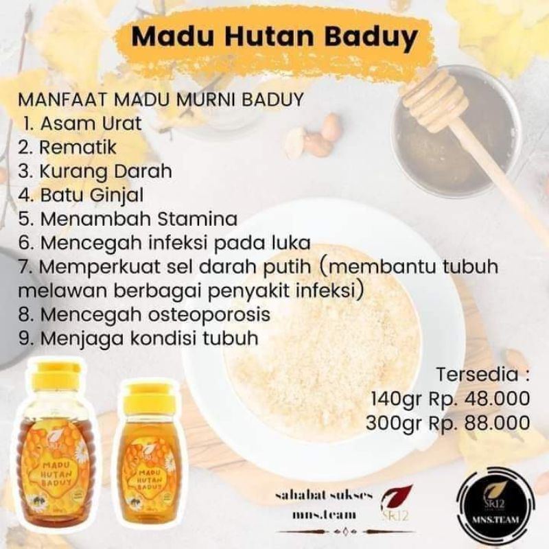 

MADU ASLI/MADU MURNI/MADU HUTAN BADUY SR12