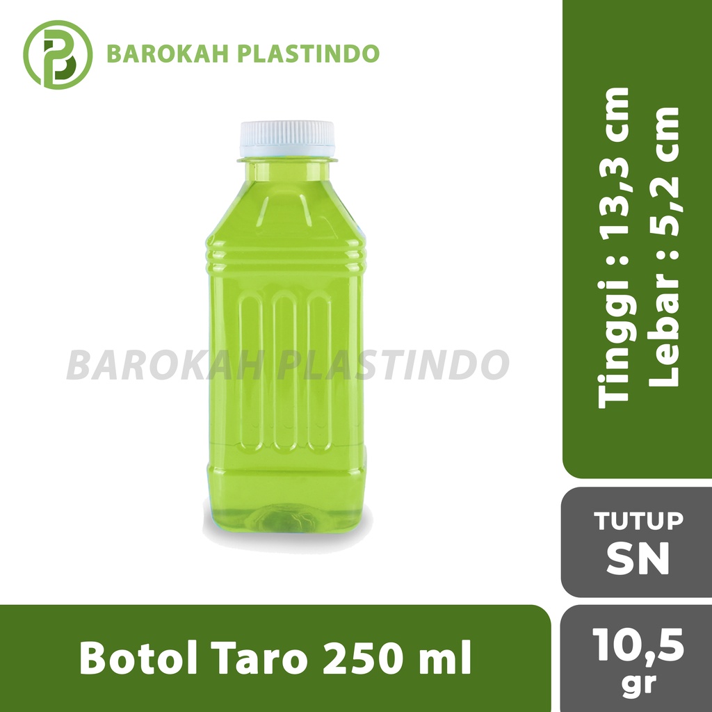 Botol Taro 250 ml / Botol Kotak 250 ml / Botol Plastik 250 ml / Botol Cimory 250 ml / Botol 250 ml