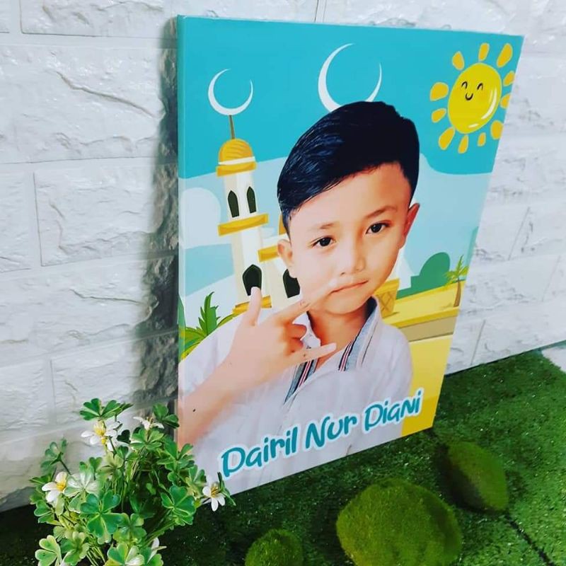 Cetak Foto Kanvas 40x60 include Spanram kayu