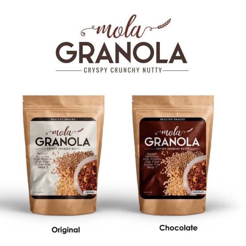 

Granola Makanan Sehat Diet Sarapan Sereal Mola 100g