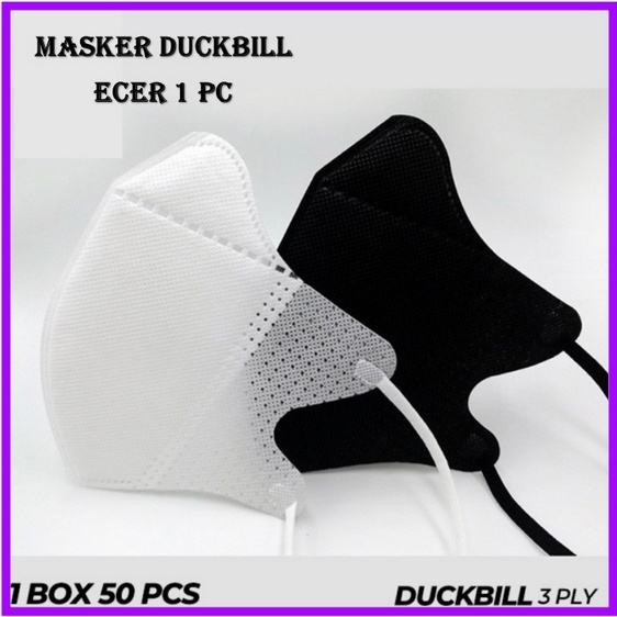 Masker Duckbill Facemask Eceran Satuan 1 PCS