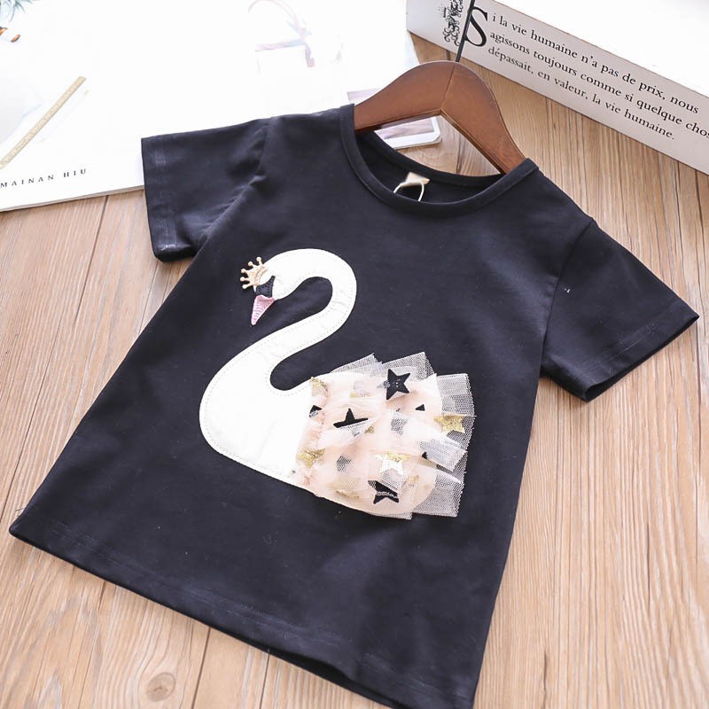 [Brandedbaby] SETELAN ANAK PEREMPUAN IMPORT/ CASUAL SET ANAK PEREMPUAN SWAN/ ROK TUTU ANAK PEREMPUAN