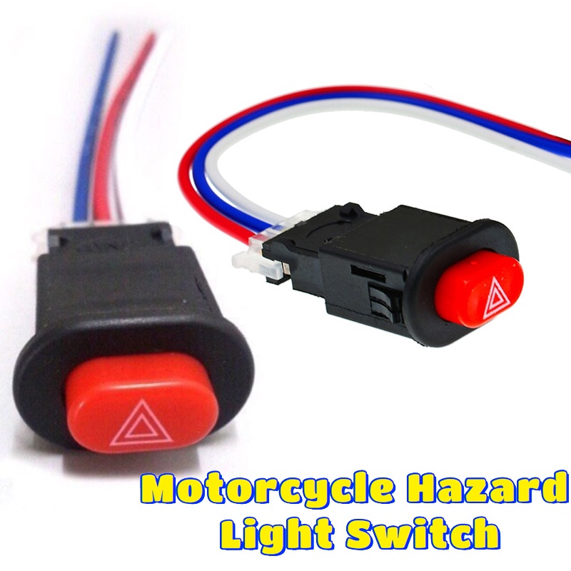 Saklar Lampu Bahaya Motor Emergency Signal Flasher Motor Adjustable LED Blinker Relay Hazard Saklar Sinyal Ganda On Off EX5 LC135 Y15ZR RS150R RSX150