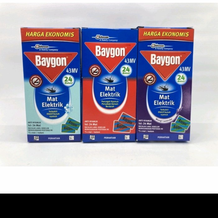 Baygon Mat elektrik Refill 24 Mat-Obat Nyamuk Elektrik
