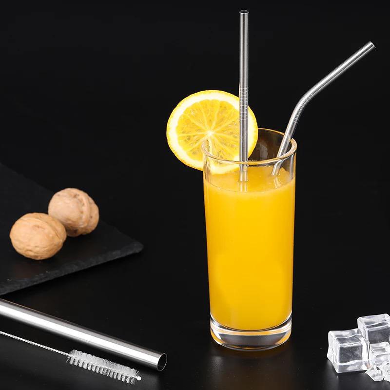 SEDOTAN MINUMAN 1 SET / 5 IN 1 STRAW STAINLESS STEEL REUSEABLE