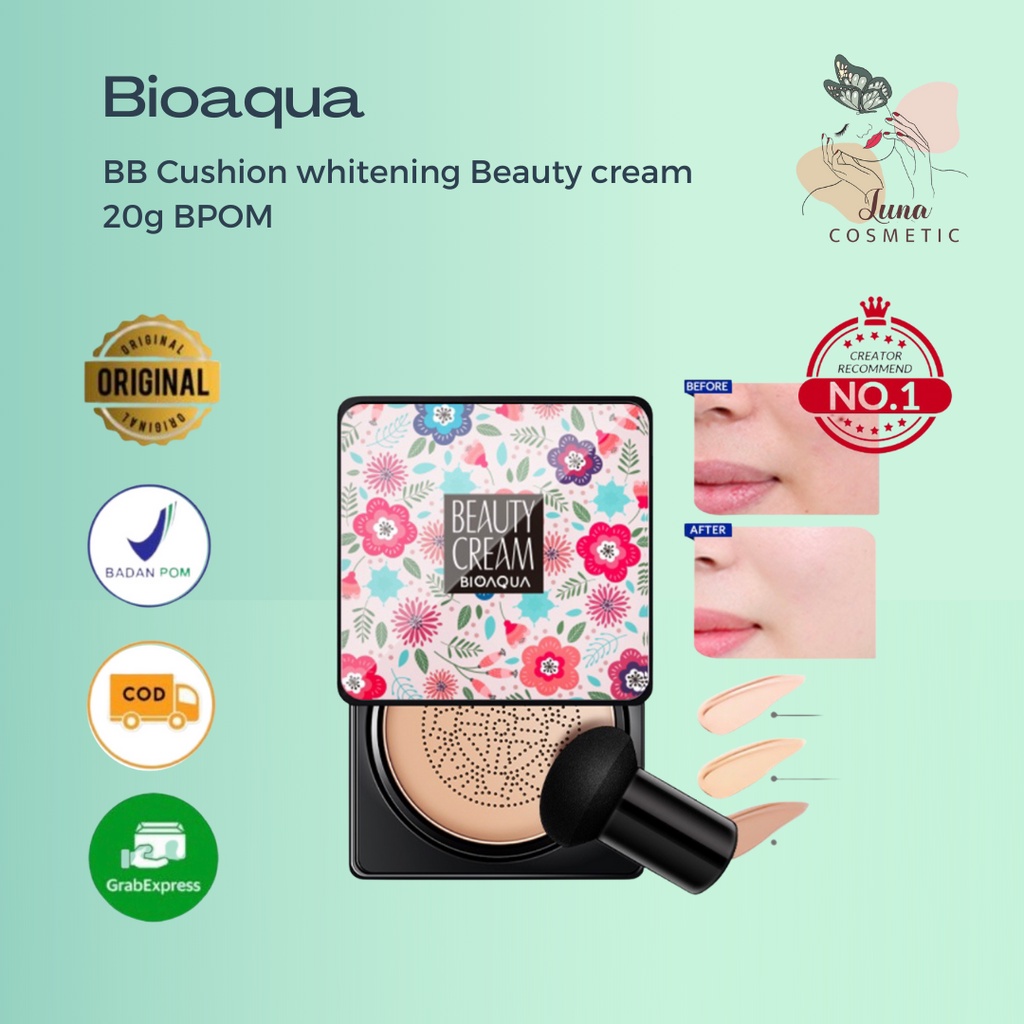 BIOAQUA bb cushion whitening Beauty cream 20g BPOM