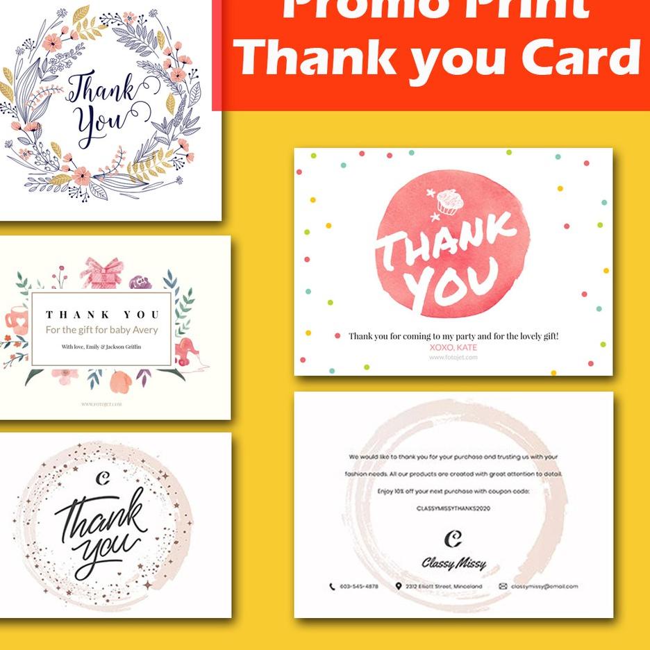 

Kartu Ucapan terima kasih custom パ