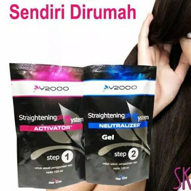 Y2000 MINI PELURUS RAMBUT SEKALI PAKAI | SMOOTHING SENDIRI | OBAT REBONDING