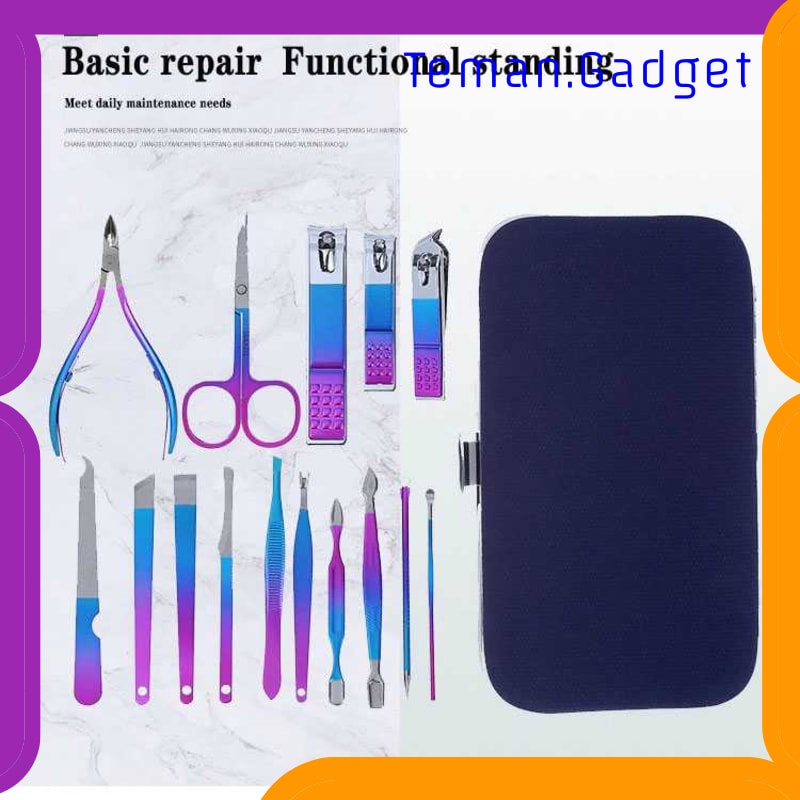 TG-FE367 NELBEAUTY NAIL ART SET GUNTING KUKU MANICURE PEDICURE 7 PCS - 7023D