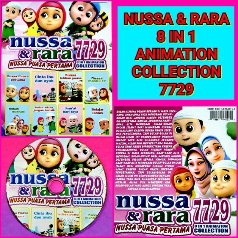 KASET FILM EDUKASI ANAK TERLARIS NUSSA & RARA MOVIE COLLECTION LENGKAP