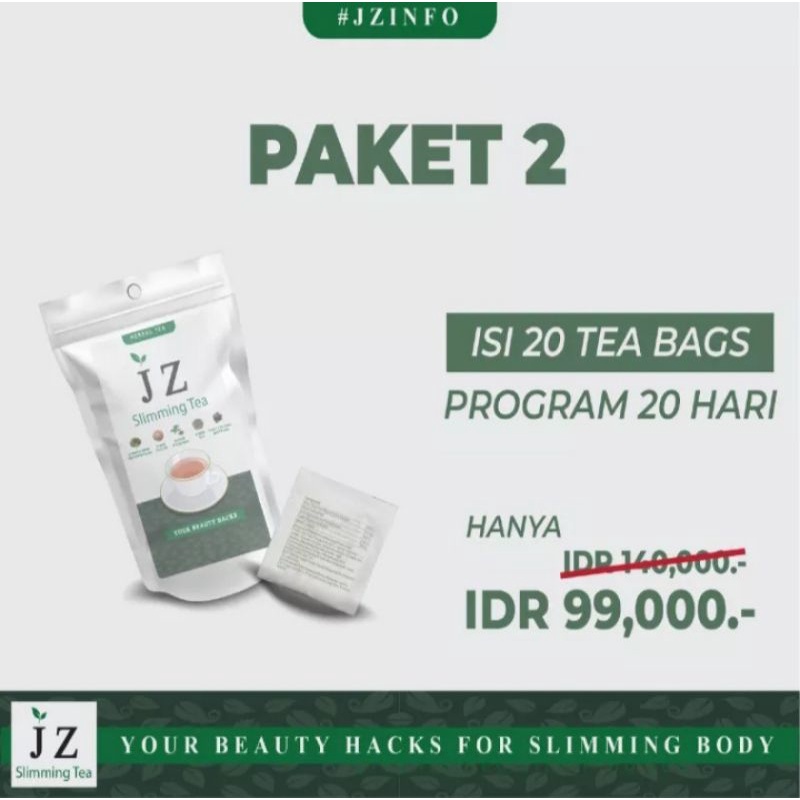 

TEH PELANGSING JZ SLIMMING TEA 20 SACHET