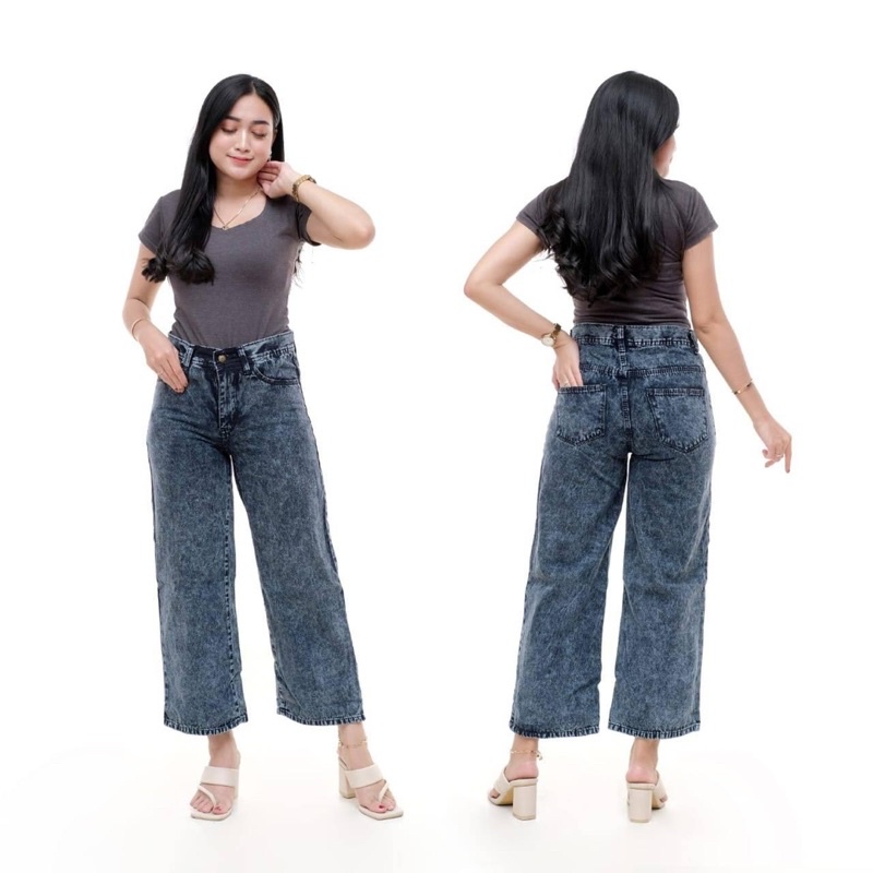 Celana jeans wanita kulot jeans