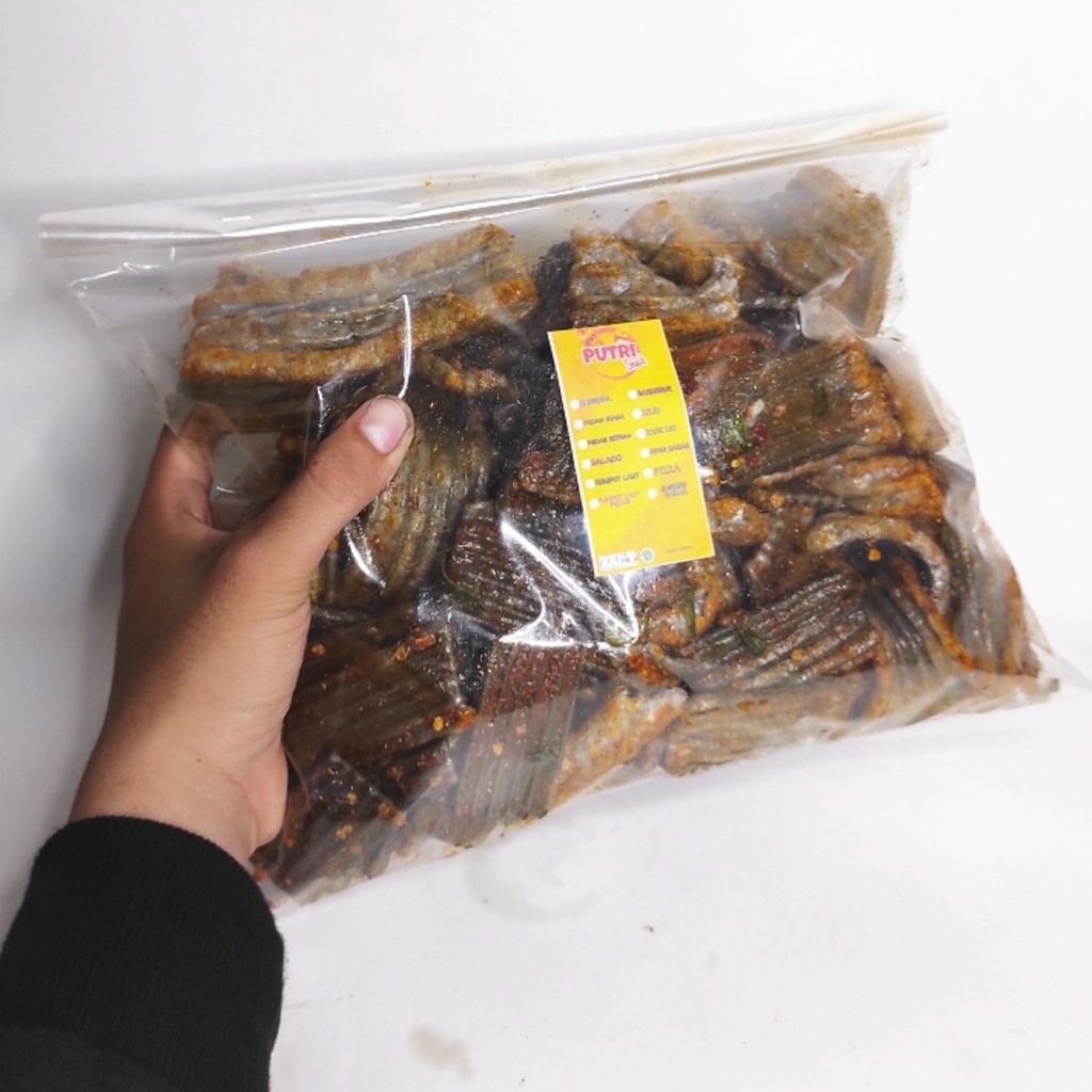 Kerupuk Seblak Kering Jengkol Sisir 500gr Daun jeruk