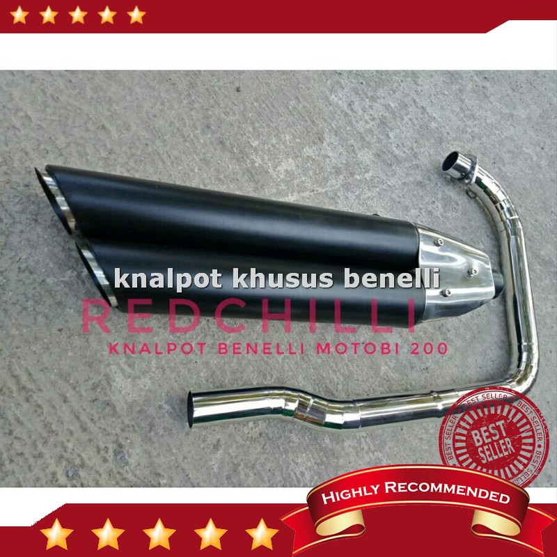 Jual Knalpot Benelli Motobi 200 Evo -  Benelli Motobi 200 Evi full system