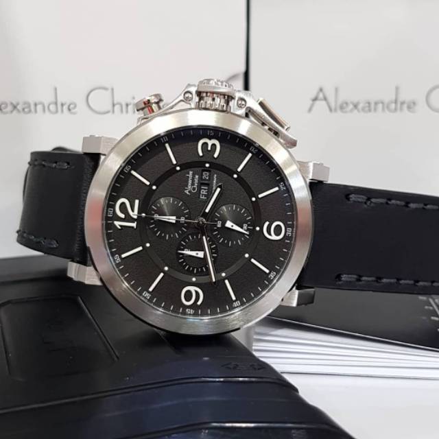 JAM TANGAN ALEXANDRE CHRISTIE AC6281 SILVER ORIGINAL