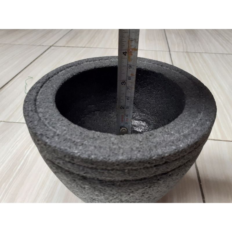Lumpang Batu Asli ukuran 15CM