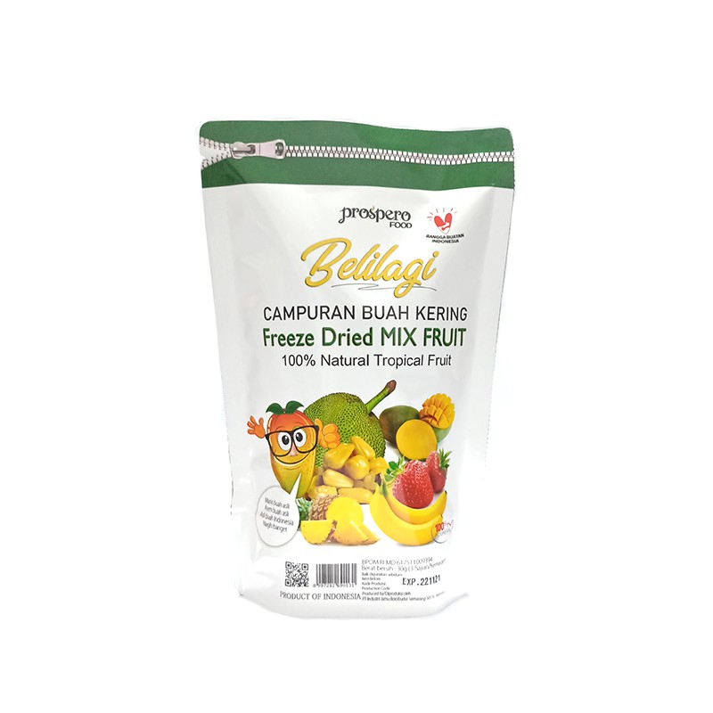 

Prospero Belilagi Freeze Dried Mixed Fruit Keripik Buah Kering - 30gr