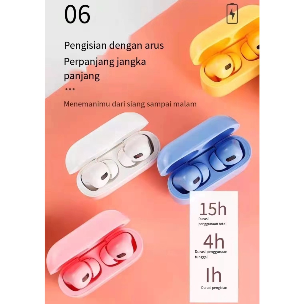 TWS Inpods I13 PRO Bluetooth Earphone Wireless Headphones Macaron  IOS/ANDROID TERSEDIA