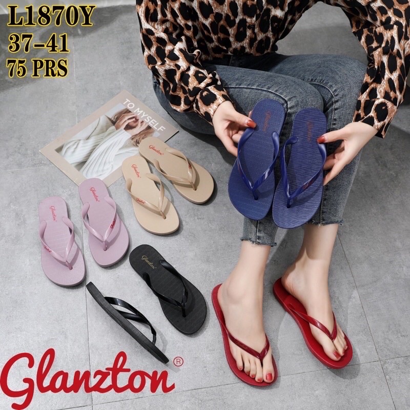 Sandal Jepit Glanzton L1870Y Sandal Jepit Tali Glossy Terbaru