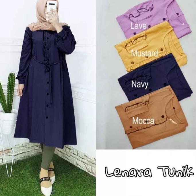 baju tunik wanita / tunik Atasan /fashion wanita / lenara tunik/L-XL "PLE.21Jl22в"