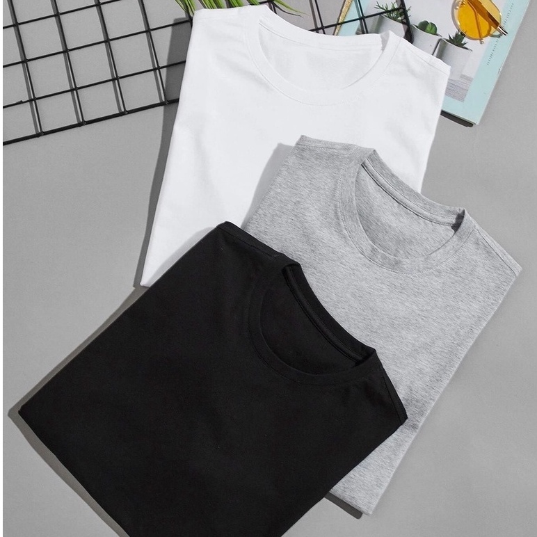 PROMO TERMURAH baju kaos polos pria wanita DEWASA LENGAN PENDEK WARNA WARNI LOKAL