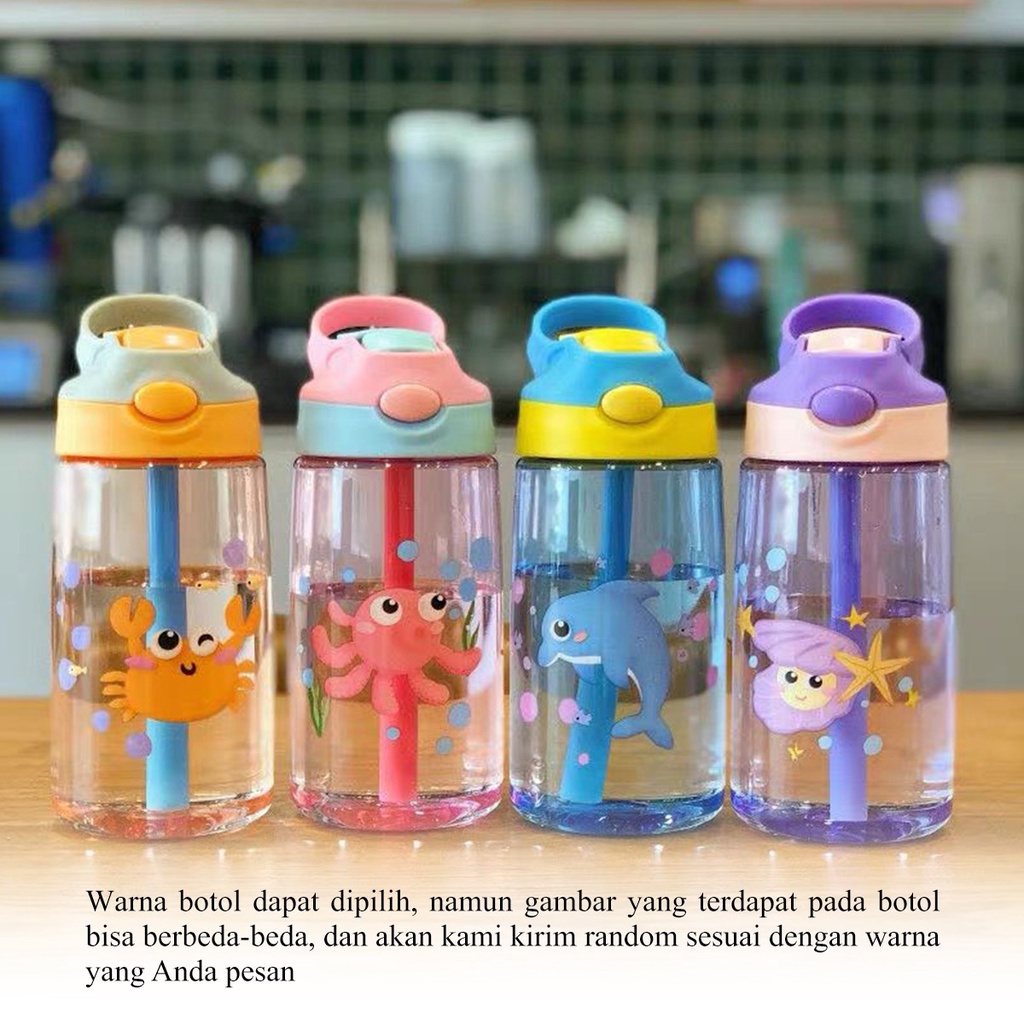 Botol Minum Anak Sekolah 480ml  Botol Minum Sedotan Botol Minum Anak Botol Tas Botol Lion Botol Lucu Botol Anak Cowok Dan Cewek Botol Unik Dapat Tas Botol Minum Anak Pouch Botol Minum