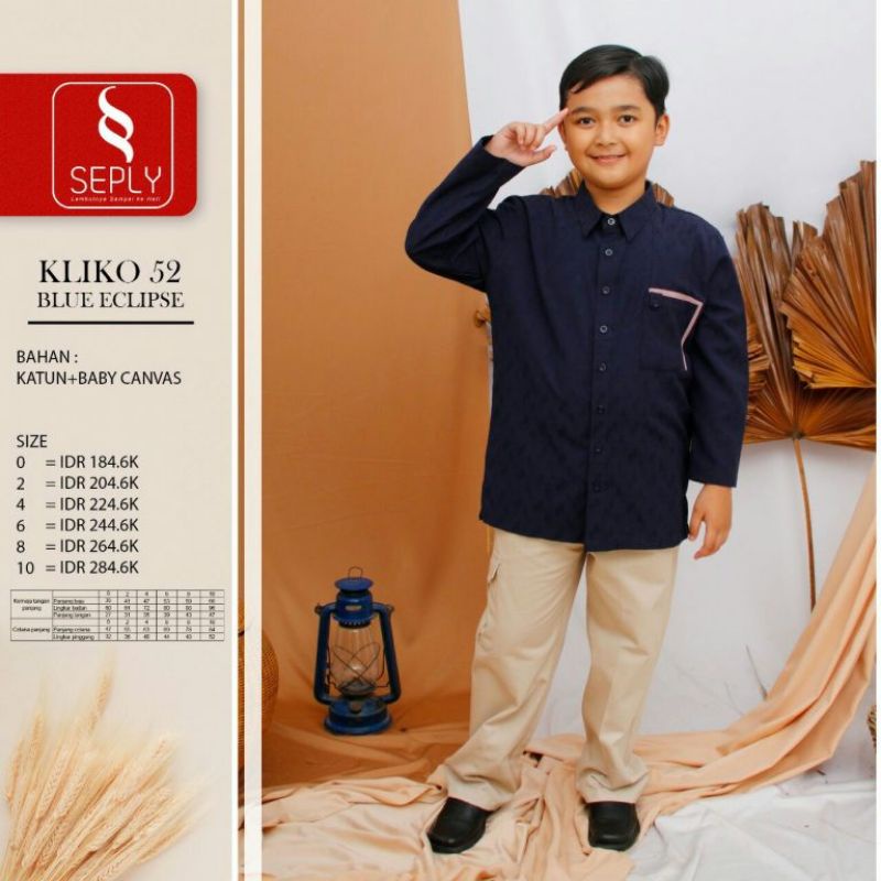DISKON Seply Koko Anak Kliko 52 Blue Eclipse Fashion Muslim