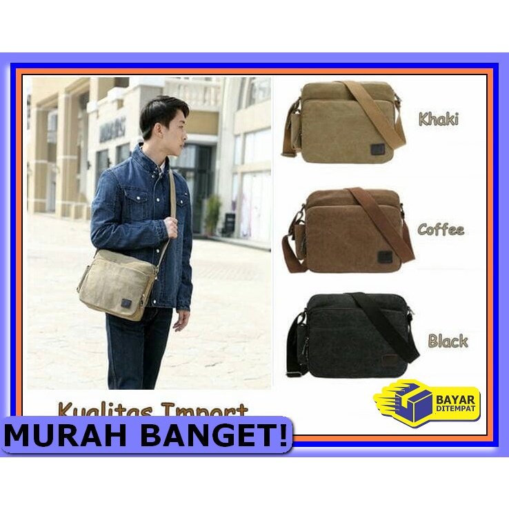 Tad Slempang Laki Laki Waistbag Pria Terbaru Tas Stylish Murah LR136 Tas Selempang/Kerja Pria Mvp-X