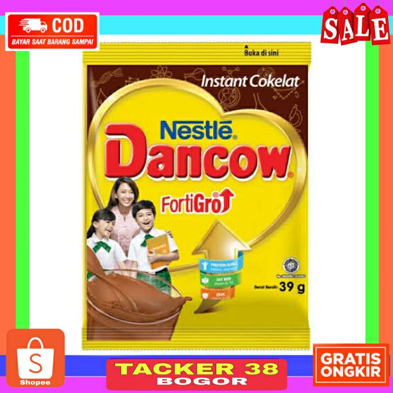 

DANCOW FORTIGRO COKLAT SACHET 39 GR / SUSU BUBUK COKLAT ECERAN 3.500 AN