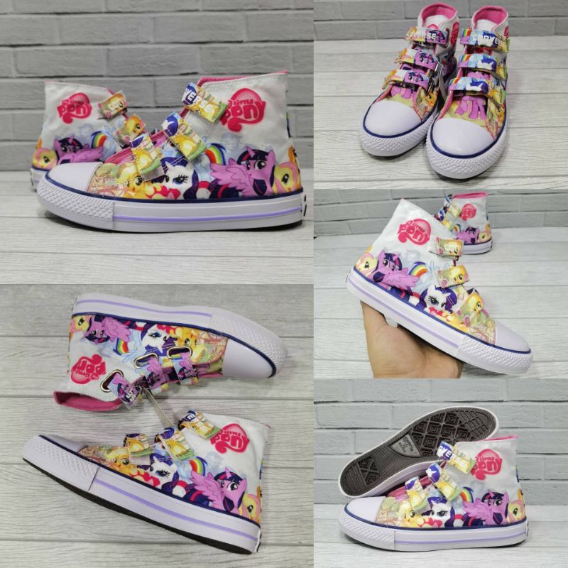 SEPATU KIDS ANAK CONVERSE ALL-STAR MOTIF LITTLE PONY HIGH 21-35