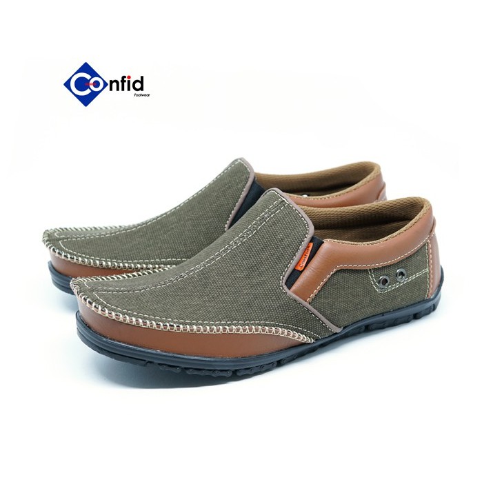 Sepatu Selop Bahan Kulit Suede New Style Anti Slip Branded (Brazil K-03)