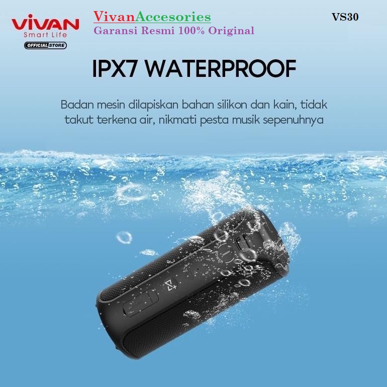 Vivan VS30 Wireless Bluetooth Speaker Ultra Bass+ 20W Waterproof IPx7