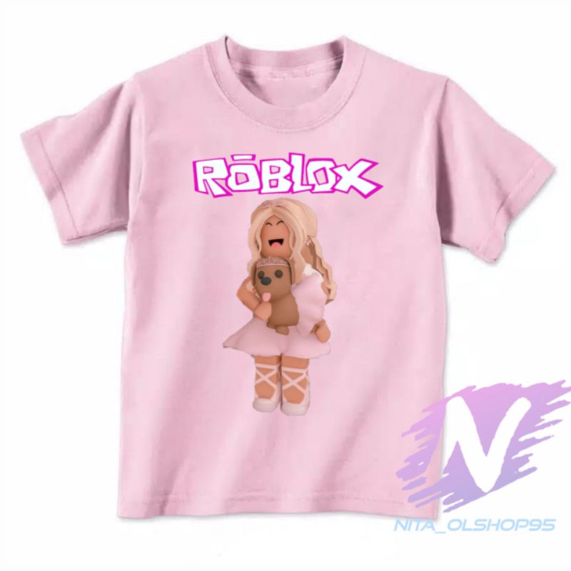 bisa bayar di tempat kaos anak roblox perempuan baju anak charakter kartun lucu