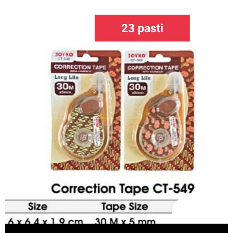 

corection tape tip ex CT 549