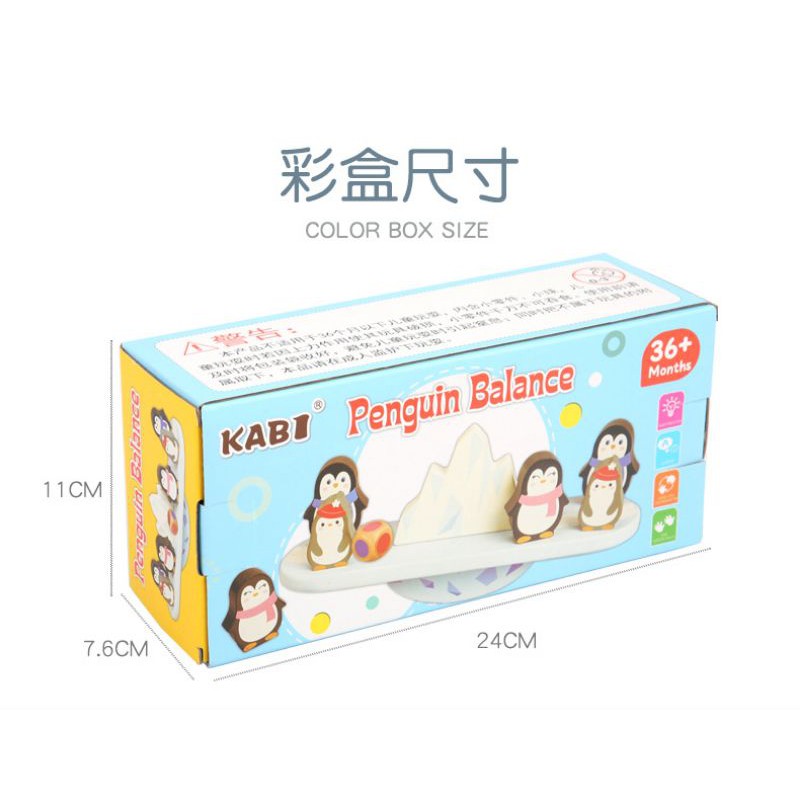 KABI penguin balance / mainan keseimbangan / wooden toys