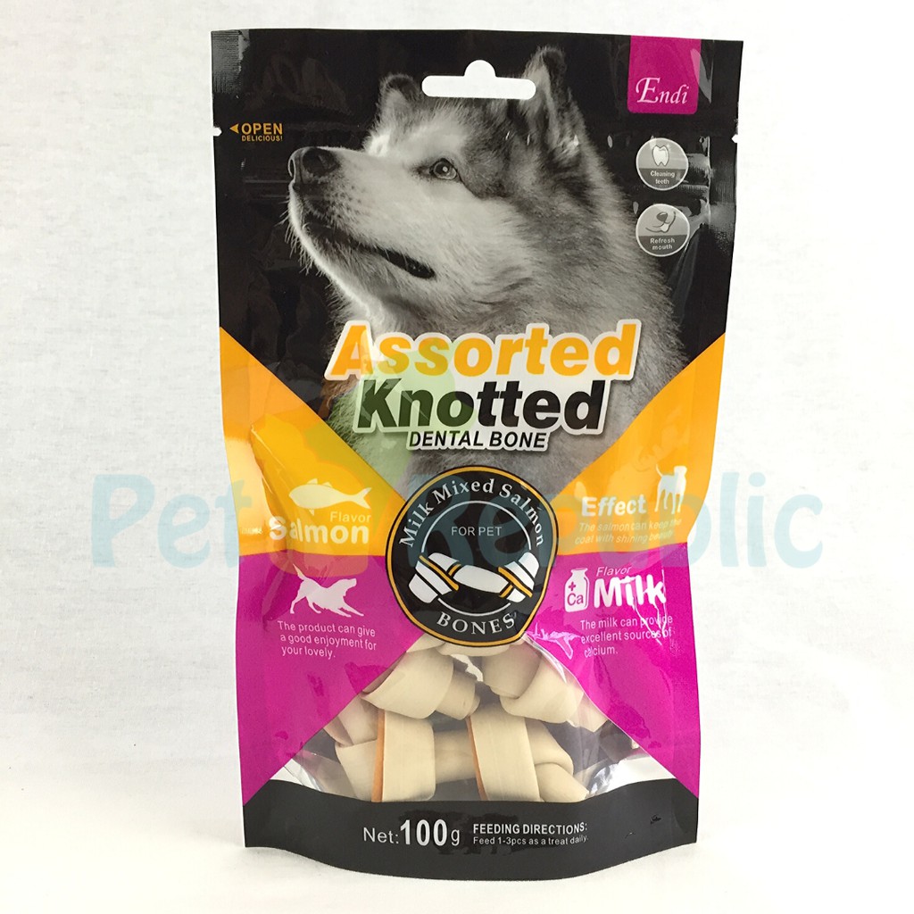

ENDI Snack Anjing Dental Knotted Bones 100gr