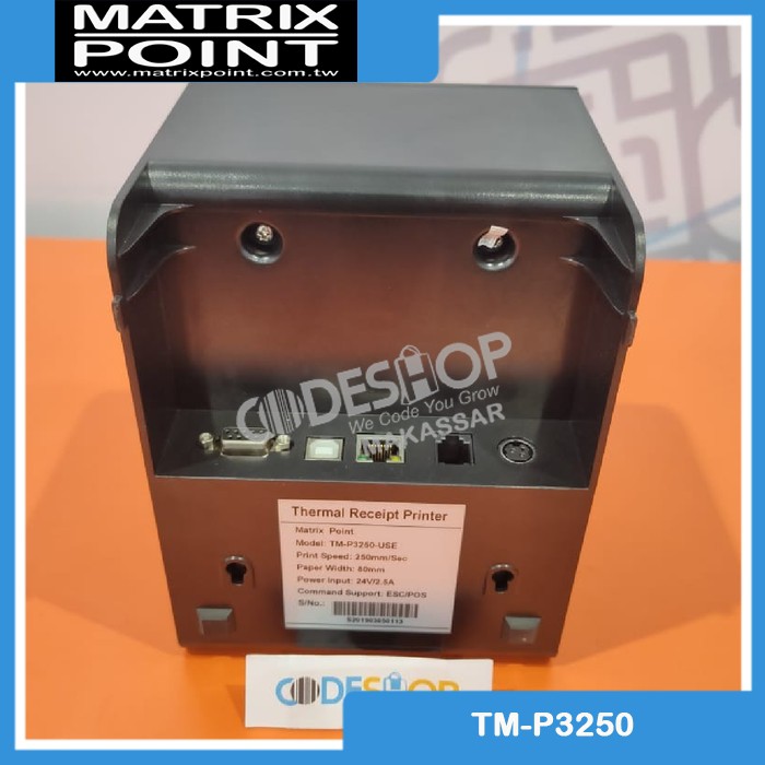 MINI THERMAL PRINTER 80MM MATRIX POINT TM-P3250 TERMURAH