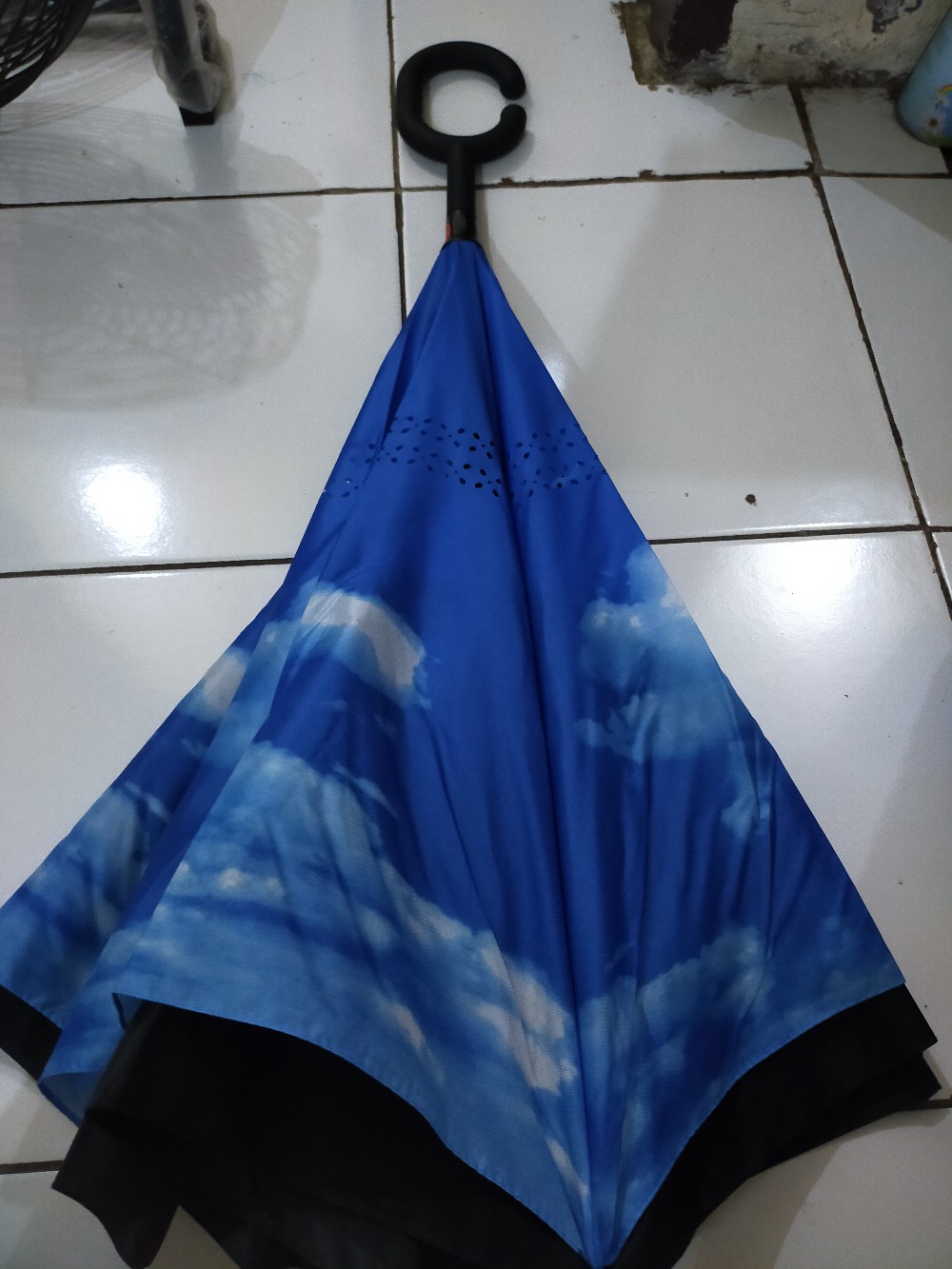 Payung Terbalik/ Reverse Kazbrella Kembang Gagang C