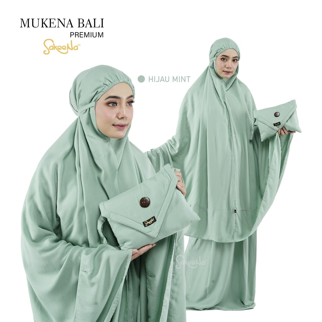 mukena bali premium sakeena jumbo dewasa polos