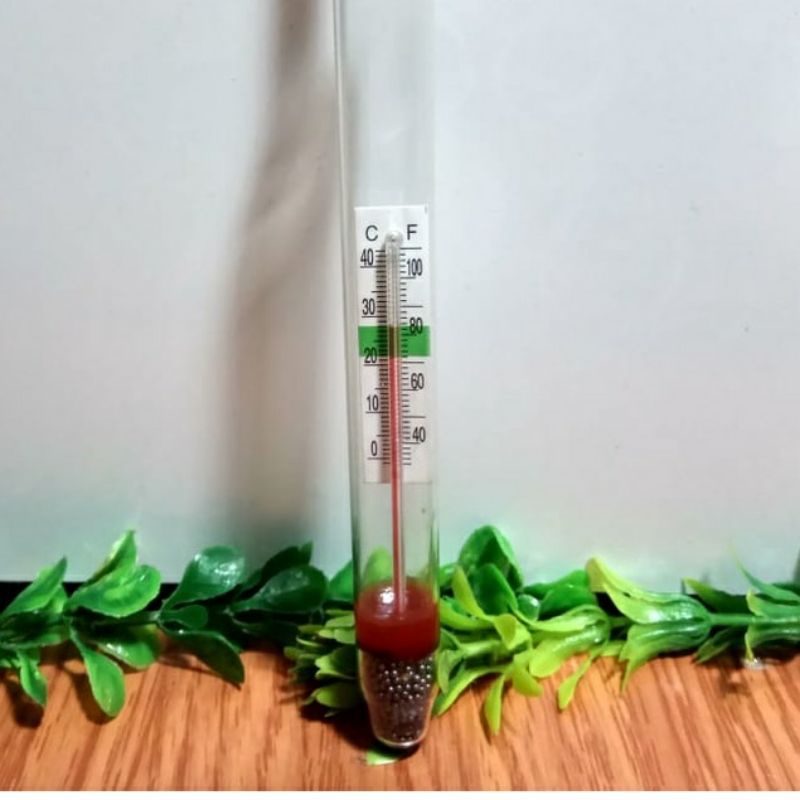 Aquarium Hydrometer Thermometer Pengukur Kadar Garam Air Laut Asin