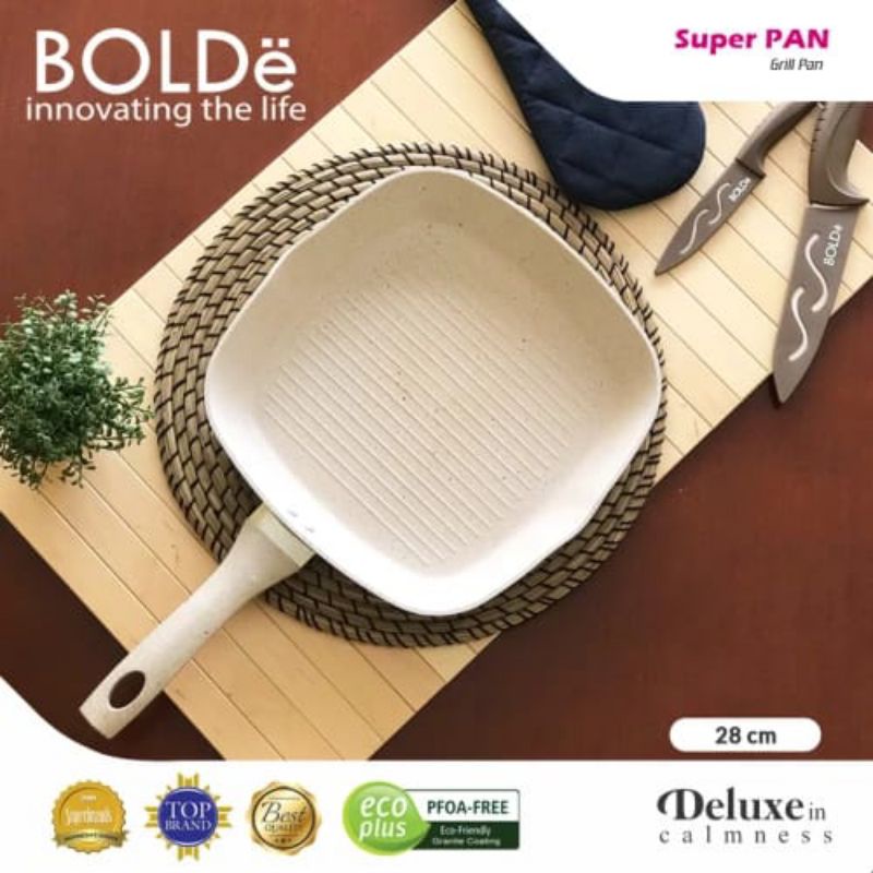 Super PAN Grill Pan 28 cm Beige Original BOLDe