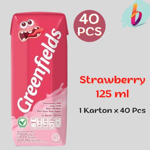 

Susu Greenfields UHT Choco Malt/strawbery 125 ml /1 Karton x 40 Pcs