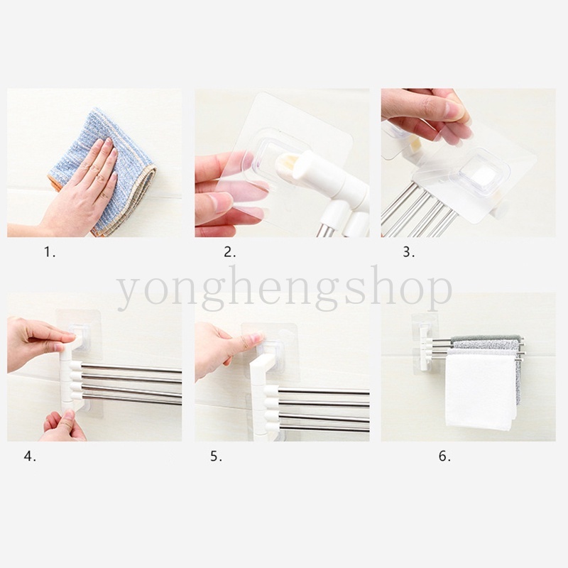 Rak Holder Handuk Bahan Stainless Steel Untuk Kamar Mandi