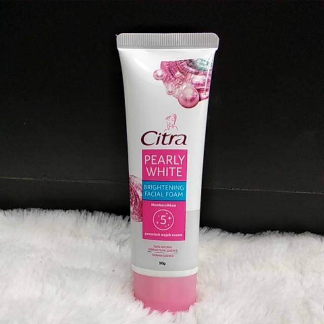 citra pearly white uv facial foam