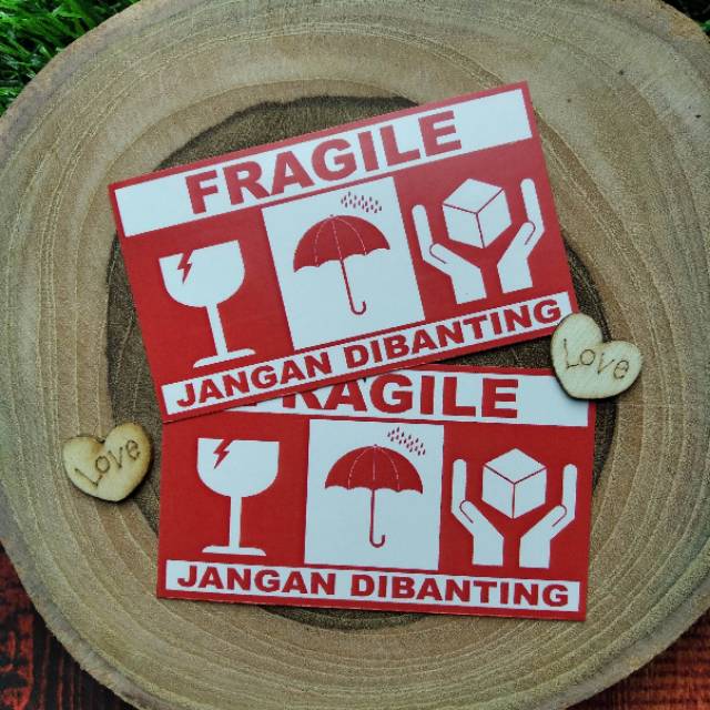 STIKER FRAGILE SATUAN