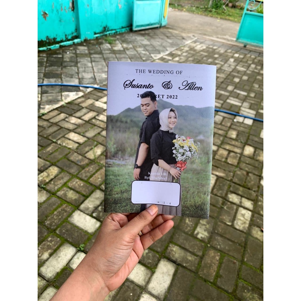 UNDANGAN  PERNIKAHAN CUSTOM FOTO