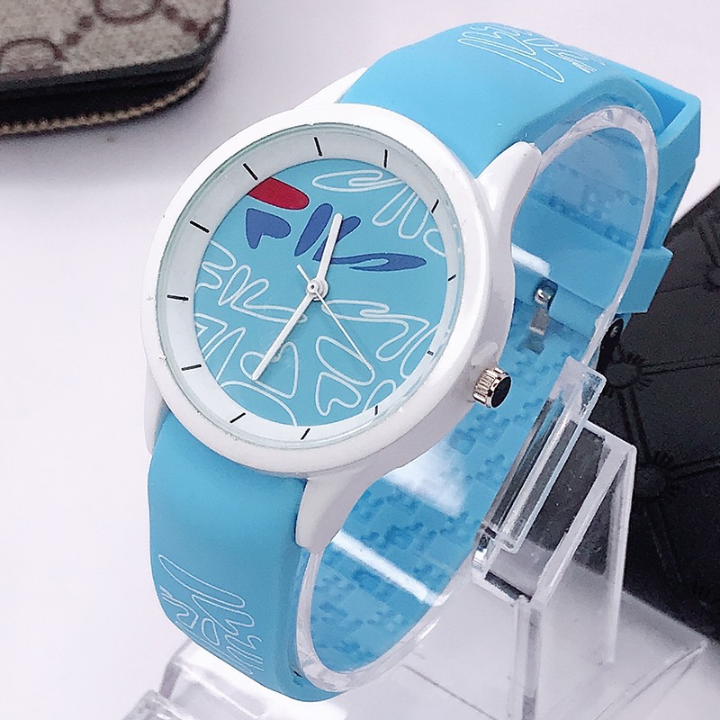 JAM TANGAN WANITA FASHION KOREA WARNA BIRU MUDA