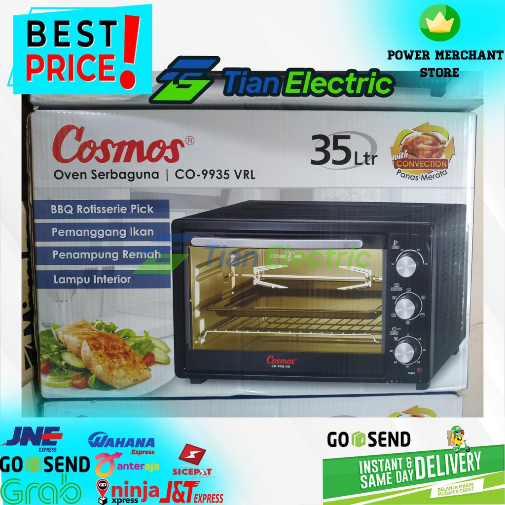 COSMOS CO-9935VRL Oven Rotisserie Big Capacity 35Liter