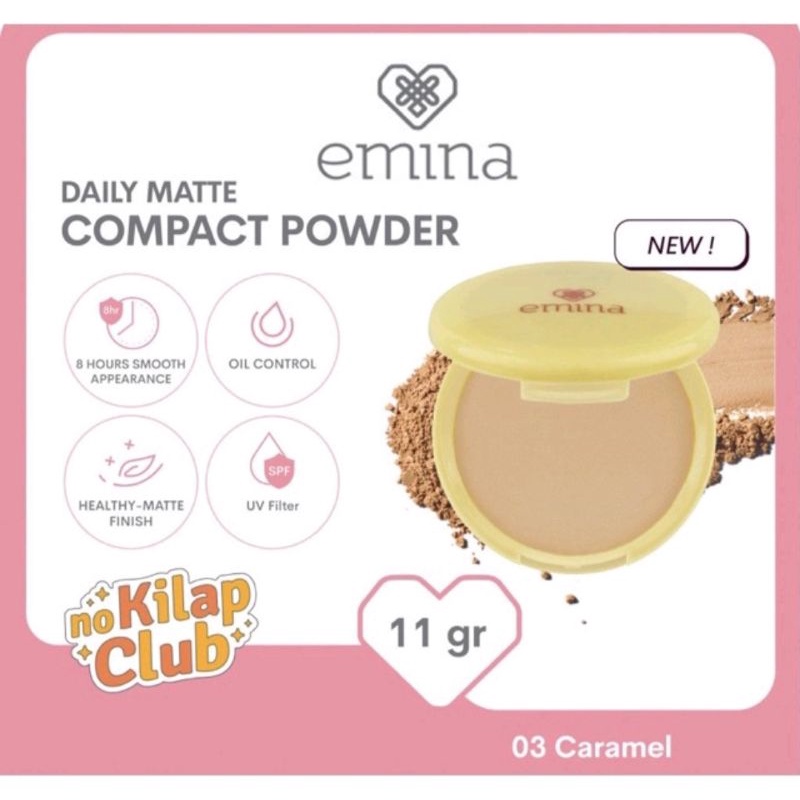 ☀️cahaya acc☀️emina compact powder daily matte