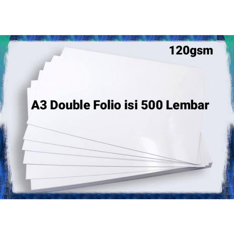 

Kertas Artpaper/konstruk 120gsm A3 F3 isi 500 lembar